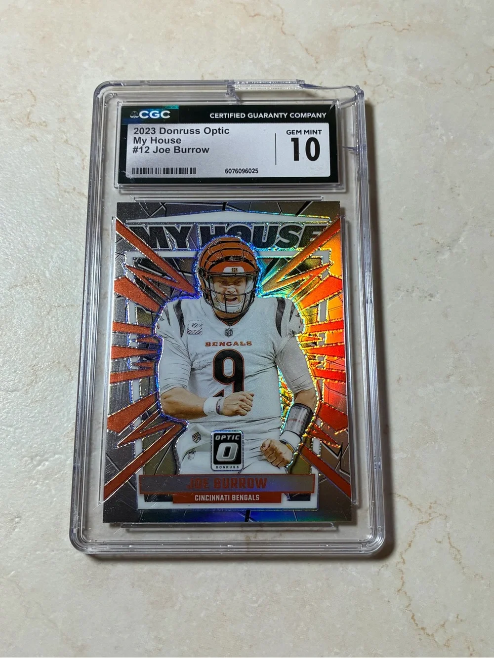 Joe Burrow 2023 My House Silver Prizm Football Card